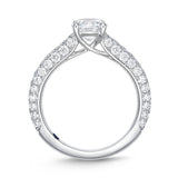 QRPV*03_00 Pave Diamond Engagement Semi-Mount Ring