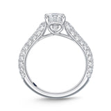 QRPV*05_00 Pave Diamond Engagement Semi-Mount Ring