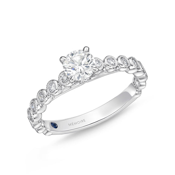 QRTU*01_00 Toujours Diamond Engagement Semi-Mount Ring