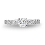 QRTU*01_00 Toujours Diamond Engagement Semi-Mount Ring