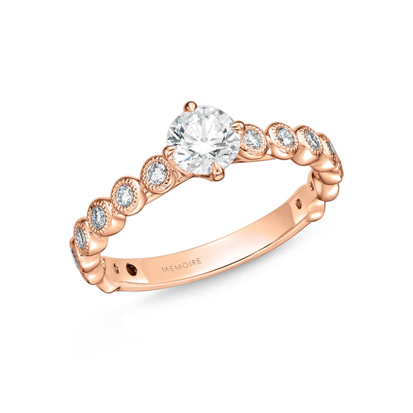 QRTU*16_00 Toujours Diamond Engagement Semi-Mount Ring