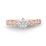 QRTU*16_00 Toujours Diamond Engagement Semi-Mount Ring