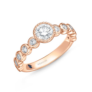 QRTU*07_00 Toujours Diamond Engagement Semi-Mount Ring