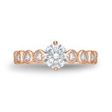 QRTU*17_00 Toujours Diamond Engagement Semi-Mount Ring