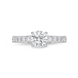 QRVG*07_00 Vintage Diamond Engagement Semi-Mount Ring