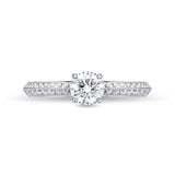 QRVG*11_00 Vintage Diamond Engagement Semi-Mount Ring