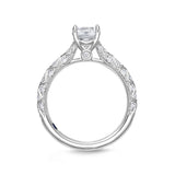 QRVG*17_00 Vintage Diamond Engagement Semi-Mount Ring