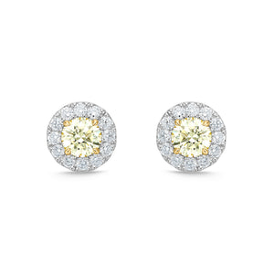 SEHA*25_00 Halo Diamond Studs Earrings