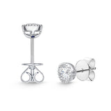 SETU*26_00 Toujours Diamond Solitaire Earrings