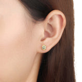 SEVD*01_Sunshine Soothing Yellow Solitaire Earrings
