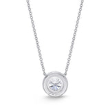 SNHA*07_00 Halo Diamond Classic Necklace