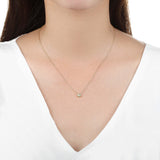 SNST*34_Sunshine Soothing Yellow Solitaire Necklace