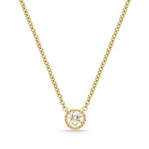 SNTU*26_00 Toujours Diamond Solitaire Necklace