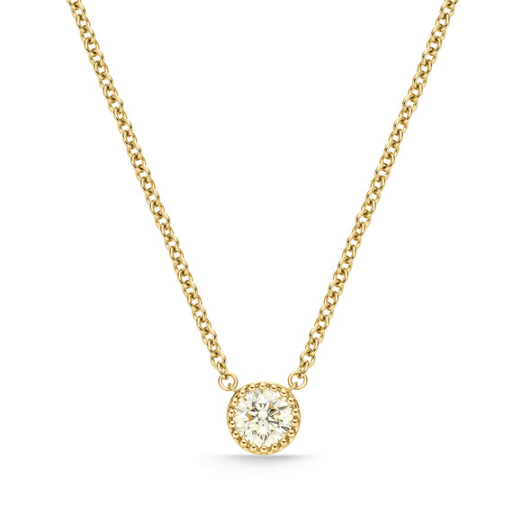 SNTU*26_00 Toujours Diamond Solitaire Necklace