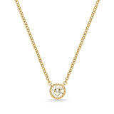 SNTU*26_Sunshine Soothing Yellow Solitaire Necklace