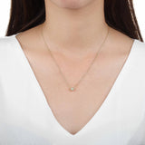 SNTU*26_Sunshine Soothing Yellow Solitaire Necklace
