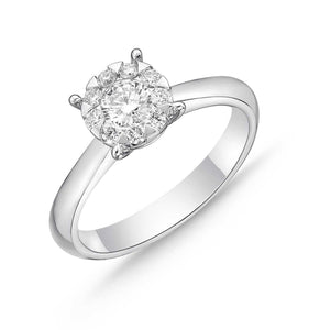 ZRBQ156_00 Diamond Bouquets Engagement Ring Mounting