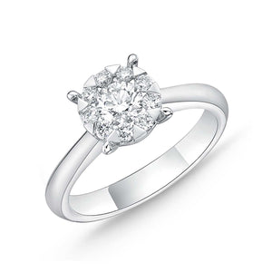 ZRBQ158_00 Diamond Bouquets Engagement Ring Mounting