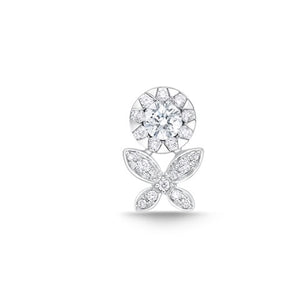 FXBQ307_00 Diamond Bouquets Illusion-setting Single Earring